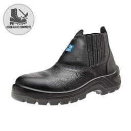 Botina Segurança Couro Preto Marluvas 30B19C Bico Composite CA 32814 - 39 - 1
