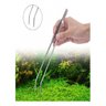 Pinça Grande de Aço Inoxidável 39cm Terrarios Aquarios Plant Pinça Reta - 5