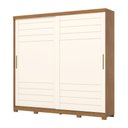 Ver imagem 4 de Guarda Roupa Casal Cayman 100 Mdf 2 Portas Deslizantes com Acabamento Soft 6 Gavetas e Pes em Abs