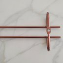 Ver imagem 5 de Kit 6 Organizadores Porta Taças 25cm Suportes para Pendurar Taças Rose Gold
