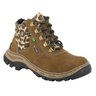 Botina Segurança Feminino Nobuck Marrom Taupé Onça Ecosafety PS-157 CA 17144 - 41 - 1