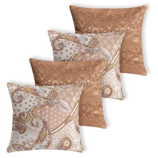 Kit 4 capas de Almofada Jacquard - 2416 - 1