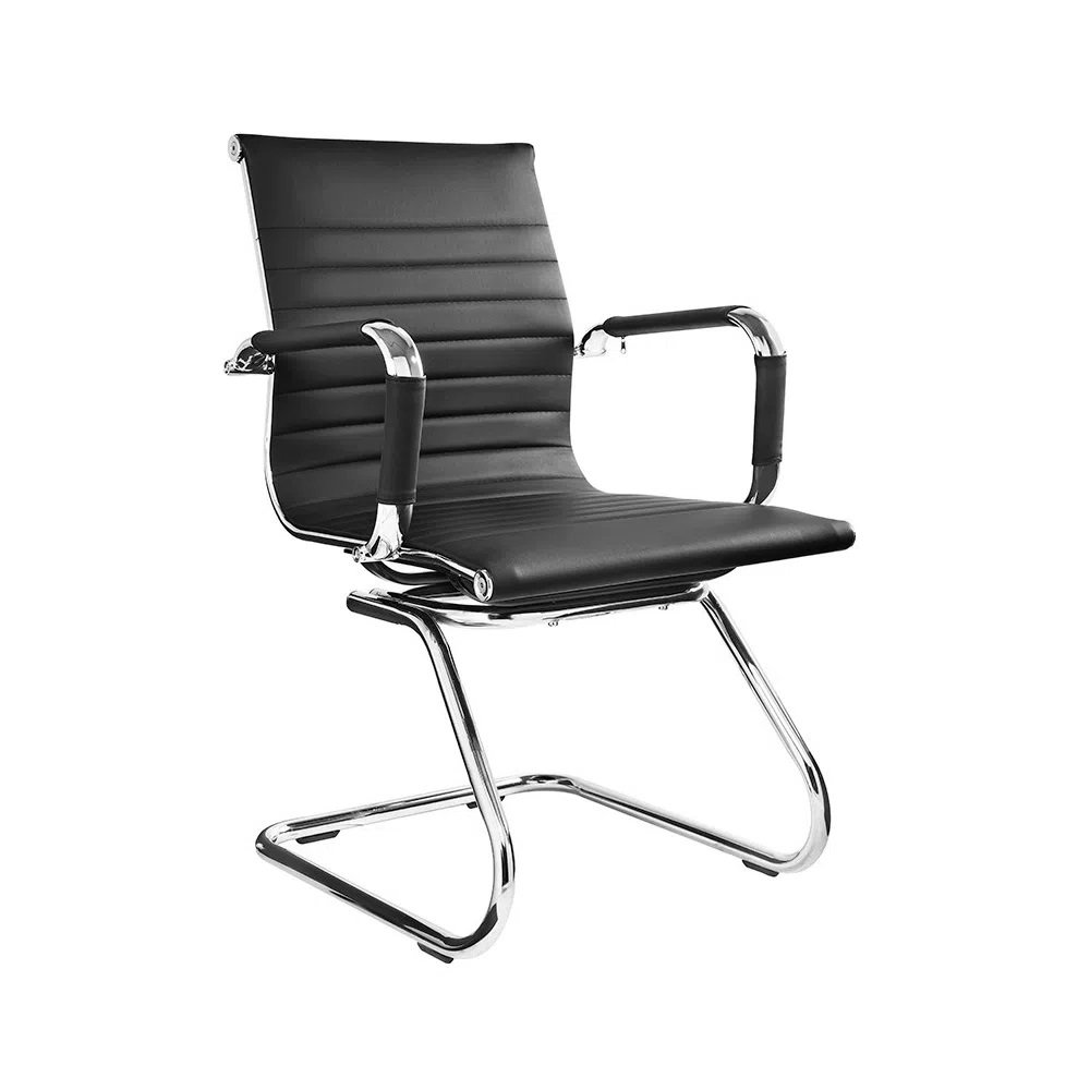 Kit 3 Cadeiras De Escritório Esteirinha Charles Eames Preta - 5