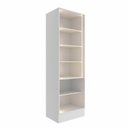 Ver imagem 4 de Cristaleira Sala de Jantar com Vidro 4 Portas e Iluminação LED 70cm TM4318 MDF Grazi Branco