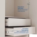 Ver imagem 7 de Guarda Roupa Planejado 2 Portas Corino e 2 Gavetas Hera CabeCasa MadeiraOriginals Off White