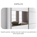 Ver imagem 4 de Guarda Roupa Brusque 6 Gavetas com Espelho - Neve