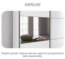 Ver imagem 4 de Guarda Roupa Casal com Espelho 100% MDF 2 Portas de Correr 6 Gavetas 241cm Brusque Branco - Novo Horizonte