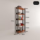 Ver imagem 2 de Armario Multiuso com 5 Prateleiras Organizador Lavanderia Preto - Nature Preto - Nature