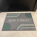 Ver imagem 2 de Tapete de Porta Bem-vindo ou Entrada 40 X 60 Cm - Cor Chumbo - Arcos J. Serrano