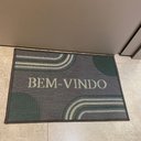 Ver imagem 3 de Tapete de Porta Bem-vindo ou Entrada 40 X 60 Cm - Cor Chumbo - Arcos J. Serrano