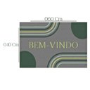 Ver imagem 5 de Tapete de Porta Bem-vindo ou Entrada 40 X 60 Cm - Cor Chumbo - Arcos J. Serrano