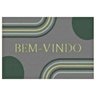Tapete de Porta Bem-vindo ou Entrada 40 X 60 Cm - Cor Chumbo - Arcos J. Serrano - 1