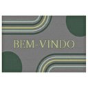 Ver imagem 1 de Tapete de Porta Bem-vindo ou Entrada 40 X 60 Cm - Cor Chumbo - Arcos J. Serrano