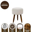 Ver imagem 5 de Puff Decorativo Redondo Pé Palito Herrero Cores Cor:nude Areia