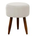 Ver imagem 2 de Puff Decorativo Redondo Pé Palito Herrero Cores Cor:nude Areia