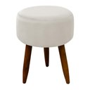 Ver imagem 1 de Puff Decorativo Redondo Pé Palito Herrero Cores Cor:nude Areia