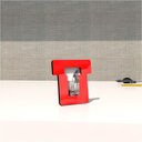 Ver imagem 1 de Porta-retrato Quadro Para Decorar Presentear Letras Alfabeto T Vermelho