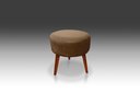 Ver imagem 1 de Puff Redondo Dany Suede Capuccino - Pandora Decor