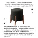 Ver imagem 2 de Puff Estofado Decorativo Redondo Eloá Corino Preto