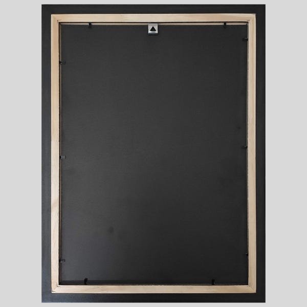 Porta Retrato A4 Branco Com Detalhe Preto Presente - 2
