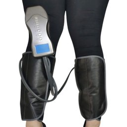 Massageador Compressao de Ar Panturrilha Perna Aperta Esquenta Massageia Alivia Dor Inchaço Tensao M - 4