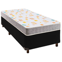 Ver imagem 1 de Conjunto Cama Box Preto Solteiro Simples + Colchão D20 D20 Inducol
