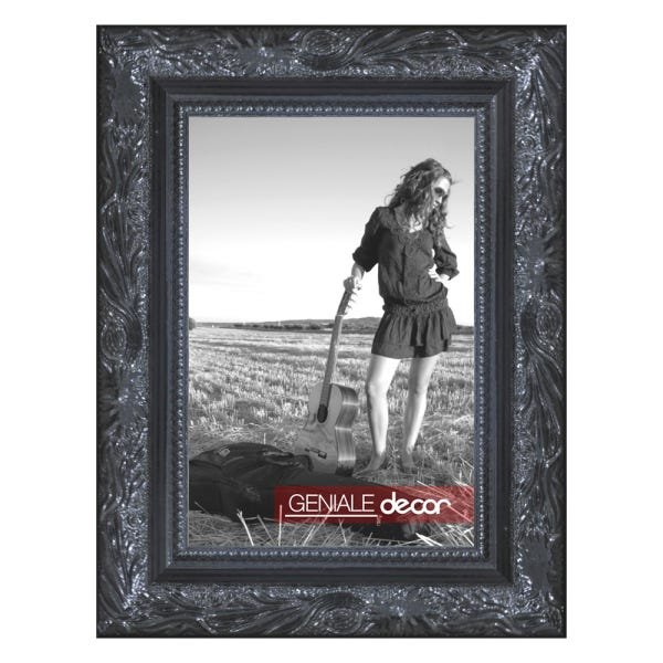 Porta Retrato 20x25cm Preto Decorativo Retrô Presente - 1