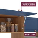 Ver mais imagens de Cozinha Pérola Modulada 3 Peças Yescasa Azul/Freijó
