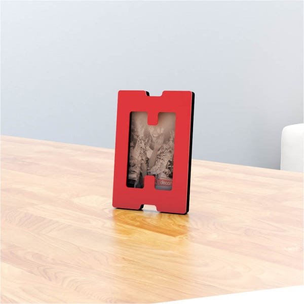 Porta-retrato Quadro Para Decorar Presentear Letras Alfabeto H Vermelho - 1