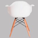 Ver imagem 7 de Cadeira Charles Eames Eiffel com Braço Branco Polipropileno Cozinha Sala de Estar Jantar Mesa de Jan