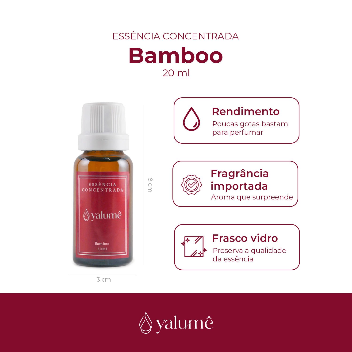 Essência Concentrada Bamboo 20 Ml para Difusor, Aromaterapia, Aromatizador Elétrico - 2