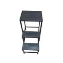 Ver imagem 2 de Banqueta Escada Dobrável 3 Degraus Preta