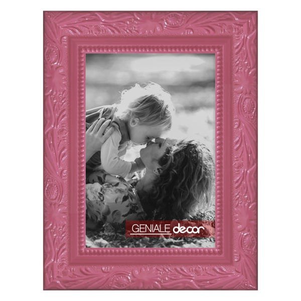 Porta Retrato A4 Rosa Decorativo Retrô Presente - 1
