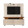 Rack Abu Dabi Creme Telha com Painel Hebe Creme Dj Moveis - 2