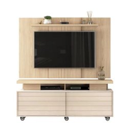 Rack Abu Dabi Creme Areia com Painel Hebe Areia Dj Moveis - 2