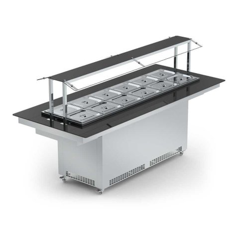New Buffet Restaurante Central Quente 12 Cubas Nbrcq12 220v - Refrimate