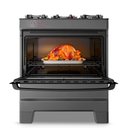 Ver imagem 6 de Fogão a Gás Mesa de Vidro Forno 84l Esmaltec Ideal Top Glass Titanium 5 Bocas Bivolt