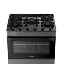 Ver imagem 5 de Fogão a Gás Mesa de Vidro Forno 84l Esmaltec Ideal Top Glass Titanium 5 Bocas Bivolt