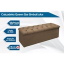 Ver imagem 2 de Recamier de Quarto Queen Size Lotus Suede Bege Simbal