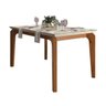 Mesa de Jantar Retangular Dalia 140x90 Telha Creme Dj Móveis - 1