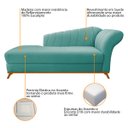 Ver imagem 6 de Kit Diva Recamier Vanessa 185cm Lado Esquerdo e 02 Poltronas Laura Suede - Doce Sonho Móveis RECAMIE