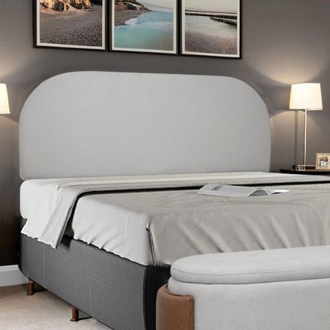 Painel Suspenso Cabeceira Orgânica Império para Cama Box Queen Size 160cm Bouclê - Sofa Store:bouclê
