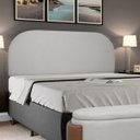 Ver imagem 1 de Painel Suspenso Cabeceira Orgânica Império para Cama Box Queen Size 160cm Bouclê - Sofa Store:bouclê