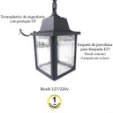 Ver imagem 3 de 9 Pendente Externo Colonial Preto Teto Varanda Beirado Alz14