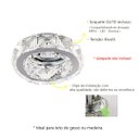 Ver imagem 3 de Kit 12 Spot Pastilhas Cristal 10cm Embutir Corredor Hall Lavabo Ac972