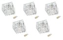 Ver imagem 1 de Kit 5 Spot Cristal K9 Hall Lavabo Embutir Ac974 + Led 3w Branco Quente