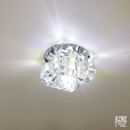 Kit 12 Spot Iluminação Embutir Gesso Crsital K9 Ac661 - 5