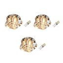 Ver imagem 1 de Kit 3 Spot Iluminação Embutir Cristal Gesso Ac661 + LED 3W Branco Quente