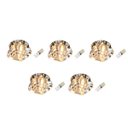 Ver imagem 1 de Kit 5 Spot Embutir Cristal 8cm Decoração Gesso Ac661 + LED Branco Quente 3W