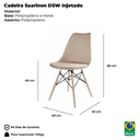 Ver imagem 4 de Cadeira Saarinen Nude em Polipropileno Base de Polipropileno para Sala de Jantar Cozinha e Varanda